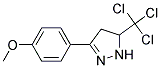 3-(4-METHOXYPHENYL)-5-(TRICHLOROMETHYL)-4,5-DIHYDRO-1H-PYRAZOLE, TECH Struktur