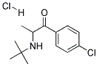 2-(TERT-BUTYLAMINO)-4'-CHLOROPROPIOPHENONE HYDROCHLORIDE Struktur