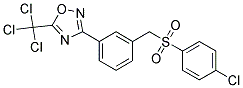 3-(3-{[(4-CHLOROPHENYL)SULPHONYL]METHYL}PHENYL)-5-(TRICHLOROMETHYL)-1,2,4-OXADIAZOLE Struktur