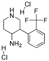 3-(2-(TRIFLUOROMETHYL)PHENYL)PIPERIDIN-4-AMINE DIHYDROCHLORIDE Struktur