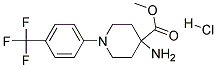 METHYL 4-AMINO-1-(4-(TRIFLUOROMETHYL)PHENYL)PIPERIDINE-4-CARBOXYLATE HYDROCHLORIDE Struktur