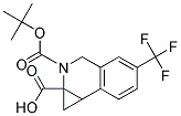 2-(TERT-BUTOXYCARBONYL)-5-(TRIFLUOROMETHYL)-1A,2,3,7B-TETRAHYDRO-1H-CYCLOPROPA[C]ISOQUINOLINE-1A-CARBOXYLIC ACID Struktur