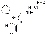 C-(3-CYCLOPENTYL-3H-IMIDAZO[4,5-B]PYRIDIN-2-YL)-METHYLAMINE DIHYDROCHLORIDE Struktur