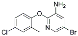 5-BROMO-2-(4-CHLORO-2-METHYL-PHENOXY)-PYRIDIN-3-YLAMINE Struktur