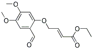 4-(2-FORMYL-4,5-DIMETHOXYPHENOXY)BUT-2-(E)-ENOIC ACID ETHYL ESTER Struktur