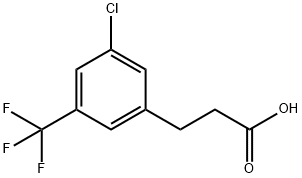 3-[3-CHLORO-5-(TRIFLUOROMETHYL)PHENYL]PROPIONIC ACID Struktur