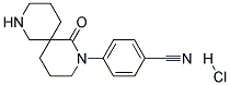 4-(1-OXO-2,8-DIAZASPIRO[5.5]UNDECAN-2-YL)BENZONITRILE HYDROCHLORIDE Struktur