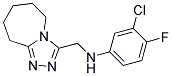 3-CHLORO-4-FLUORO-N-(6,7,8,9-TETRAHYDRO-5H-[1,2,4]TRIAZOLO[4,3-A]AZEPIN-3-YLMETHYL)ANILINE Struktur