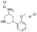 5-(2-METHOXYPHENYL)PIPERIDIN-3-AMINE DIHYDROCHLORIDE Struktur