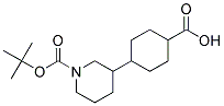 4-(1-(TERT-BUTOXYCARBONYL)PIPERIDIN-3-YL)CYCLOHEXANECARBOXYLIC ACID Struktur