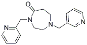 4-(PYRIDIN-2-YLMETHYL)-1-(PYRIDIN-3-YLMETHYL)-1,4-DIAZEPAN-5-ONE Struktur