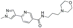 6-(1-METHYL-1H-PYRAZOL-4-YL)-N-(3-MORPHOLIN-4-YLPROPYL)NICOTINAMIDE Struktur