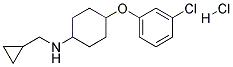 [4-(3-CHLORO-PHENOXY)-CYCLOHEXYL]-CYCLOPROPYLMETHYL-AMINE HYDROCHLORIDE Struktur