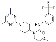 N-[1-(4,6-DIMETHYLPYRIMIDIN-2-YL)PIPERIDIN-4-YL]-N-(2-METHOXYETHYL)-N'-[3-(TRIFLUOROMETHYL)PHENYL]UREA Struktur