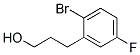 3-(2-BROMO-5-FLUORO-PHENYL)-PROPAN-1-OL Struktur