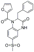 3-BENZYL-4-(2-FUROYL)-7-(METHYLSULFONYL)-3,4-DIHYDROQUINOXALIN-2(1H)-ONE Struktur