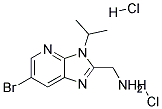 C-(6-BROMO-3-ISOPROPYL-3H-IMIDAZO[4,5-B]PYRIDIN-2-YL)-METHYLAMINE DIHYDROCHLORIDE Struktur