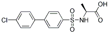 ALANINE, N-[(4'-CHLORO[1,1'-BIPHENYL]-4-YL)SULFONYL]- Struktur