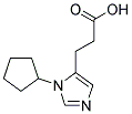 3-(3-CYCLOPENTYL-3H-IMIDAZOL-4-YL)-PROPIONIC ACID Struktur