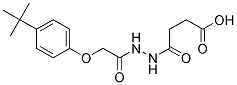 3-(N'-[2-(4-TERT-BUTYL-PHENOXY)-ACETYL]-HYDRAZINOCARBONYL)-PROPIONIC ACID Struktur