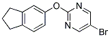 5-BROMO-2-(2,3-DIHYDRO-1H-INDEN-5-YLOXY)PYRIMIDINE Struktur