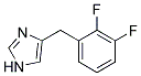 4-(2,3-DIFLUORO-BENZYL)-1H-IMIDAZOLE Struktur