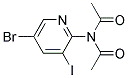 N-ACETYL-N-(5-BROMO-3-IODO-PYRIDIN-2-YL)-ACETAMIDE Struktur