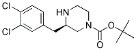 (R)-3-(3,4-DICHLORO-BENZYL)-PIPERAZINE-1-CARBOXYLIC ACID TERT-BUTYL ESTER Struktur