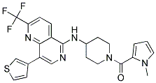 N-(1-[(1-METHYL-1H-PYRROL-2-YL)CARBONYL]PIPERIDIN-4-YL)-8-(3-THIENYL)-2-(TRIFLUOROMETHYL)-1,6-NAPHTHYRIDIN-5-AMINE Struktur