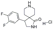 4-(3,4-DIFLUOROPHENYL)-2,8-DIAZASPIRO[4.5]DECAN-1-ONE HYDROCHLORIDE Struktur