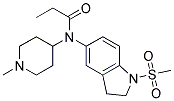 N-[2,3-DIHYDRO-1-(METHYLSULPHONYL)-(1H)-INDOL-5-YL]-N-(1-METHYLPIPERIDIN-4-YL)PROPANAMIDE Struktur