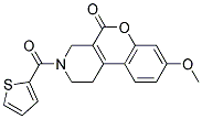 8-METHOXY-3-(THIEN-2-YLCARBONYL)-1,2,3,4-TETRAHYDRO-5H-CHROMENO[3,4-C]PYRIDIN-5-ONE Struktur