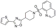 8-((4-[3-(2-THIENYL)-1,2,4-OXADIAZOL-5-YL]PIPERIDIN-1-YL)SULFONYL)QUINOLINE Struktur