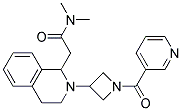 N,N-DIMETHYL-2-(2-[1-(PYRIDIN-3-YLCARBONYL)AZETIDIN-3-YL]-1,2,3,4-TETRAHYDROISOQUINOLIN-1-YL)ACETAMIDE Struktur