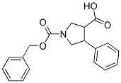 4-PHENYL-PYRROLIDINE-1,3-DICARBOXYLIC ACID 1-BENZYL ESTER Struktur