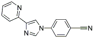 4-(4-PYRIDIN-2-YL-IMIDAZOL-1-YL)-BENZONITRILE Struktur