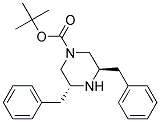 (3R,5R)-3,5-DIBENZYL-PIPERAZINE-1-CARBOXYLIC ACID TERT-BUTYL ESTER Struktur