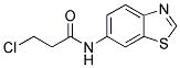 N-BENZOTHIAZOL-6-YL-3-CHLORO-PROPIONAMIDE Struktur