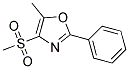 4-METHANESULFONYL-5-METHYL-2-PHENYL-OXAZOLE Struktur