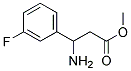 METHYL-3-AMINO-(3-FLUOROPHENYL)PROPIONATE Struktur