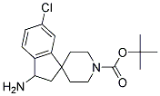 TERT-BUTYL 3-AMINO-6-CHLORO-2,3-DIHYDROSPIRO[INDENE-1,4'-PIPERIDINE]-1'-CARBOXYLATE Struktur