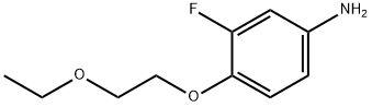 4-(2-ETHOXYETHOXY)-3-FLUOROANILINE Struktur