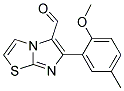 6-(2-METHOXY-5-METHYLPHENYL)IMIDAZO[2,1-B][1,3]THIAZOLE-5-CARBALDEHYDE Struktur