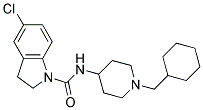 5-CHLORO-N-[1-(CYCLOHEXYLMETHYL)PIPERIDIN-4-YL]INDOLINE-1-CARBOXAMIDE Struktur