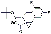 2-(TERT-BUTOXYCARBONYL)-4,6-DIFLUORO-1A,2,3,7B-TETRAHYDRO-1H-CYCLOPROPA[C]ISOQUINOLINE-1A-CARBOXYLIC ACID Struktur