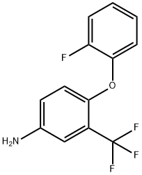 4-(2-FLUOROPHENOXY)-3-(TRIFLUOROMETHYL)ANILINE Struktur