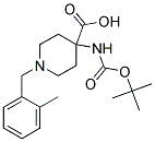 4-(TERT-BUTOXYCARBONYLAMINO)-1-(2-METHYLBENZYL)PIPERIDINE-4-CARBOXYLIC ACID Struktur