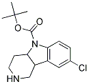 8-CHLORO-1,2,3,4,4A,9B-HEXAHYDRO-PYRIDO[4,3-B]INDOLE-5-CARBOXYLIC ACID TERT-BUTYL ESTER Struktur