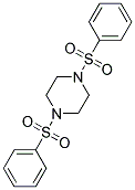 N,N'-BIS(BENZENESULFONYL)PIPERAZINE Struktur