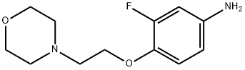 3-FLUORO-4-[2-(4-MORPHOLINYL)ETHOXY]PHENYLAMINE Struktur